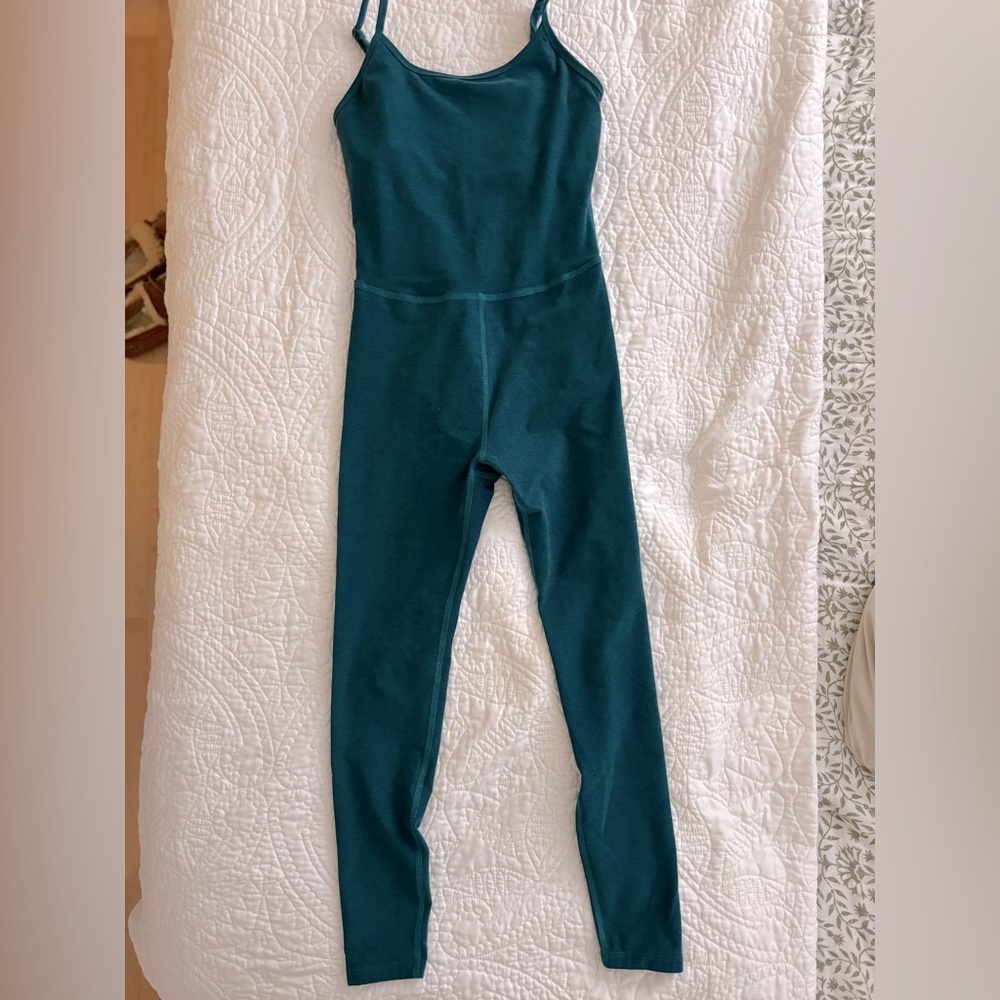Beyond Yoga spacedye teal one piece small